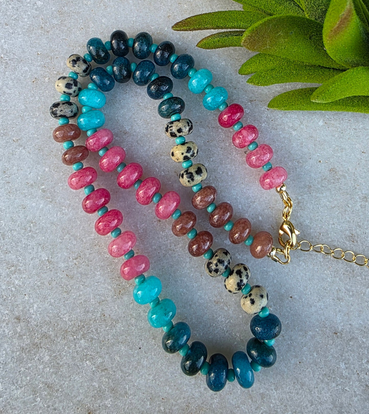 Tropical Waters Bead Necklace
