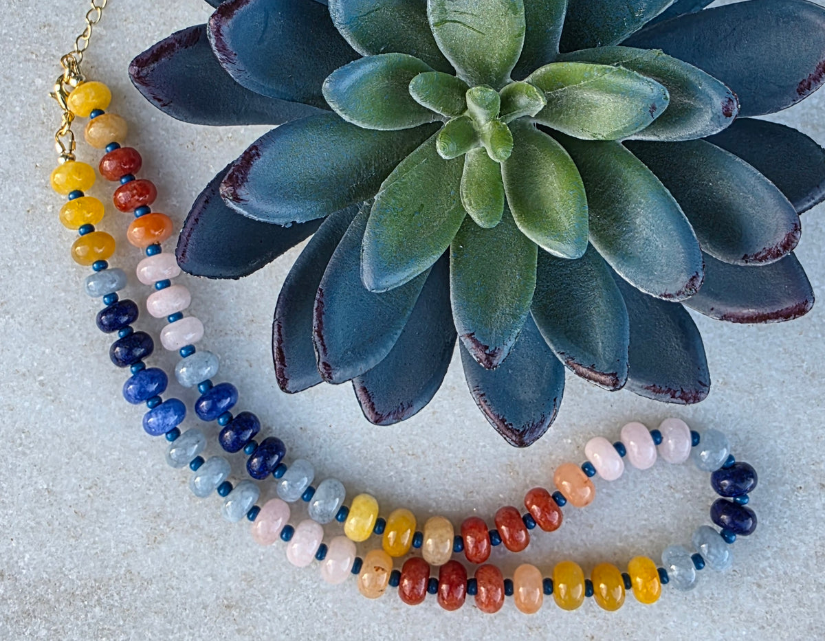 Sunset Horizon Bead Necklace
