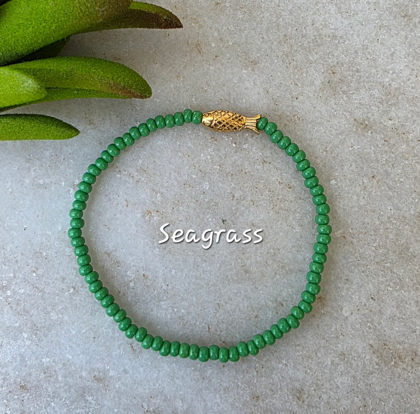 Gold Fish Seed Bead Bracelet (5 colors)