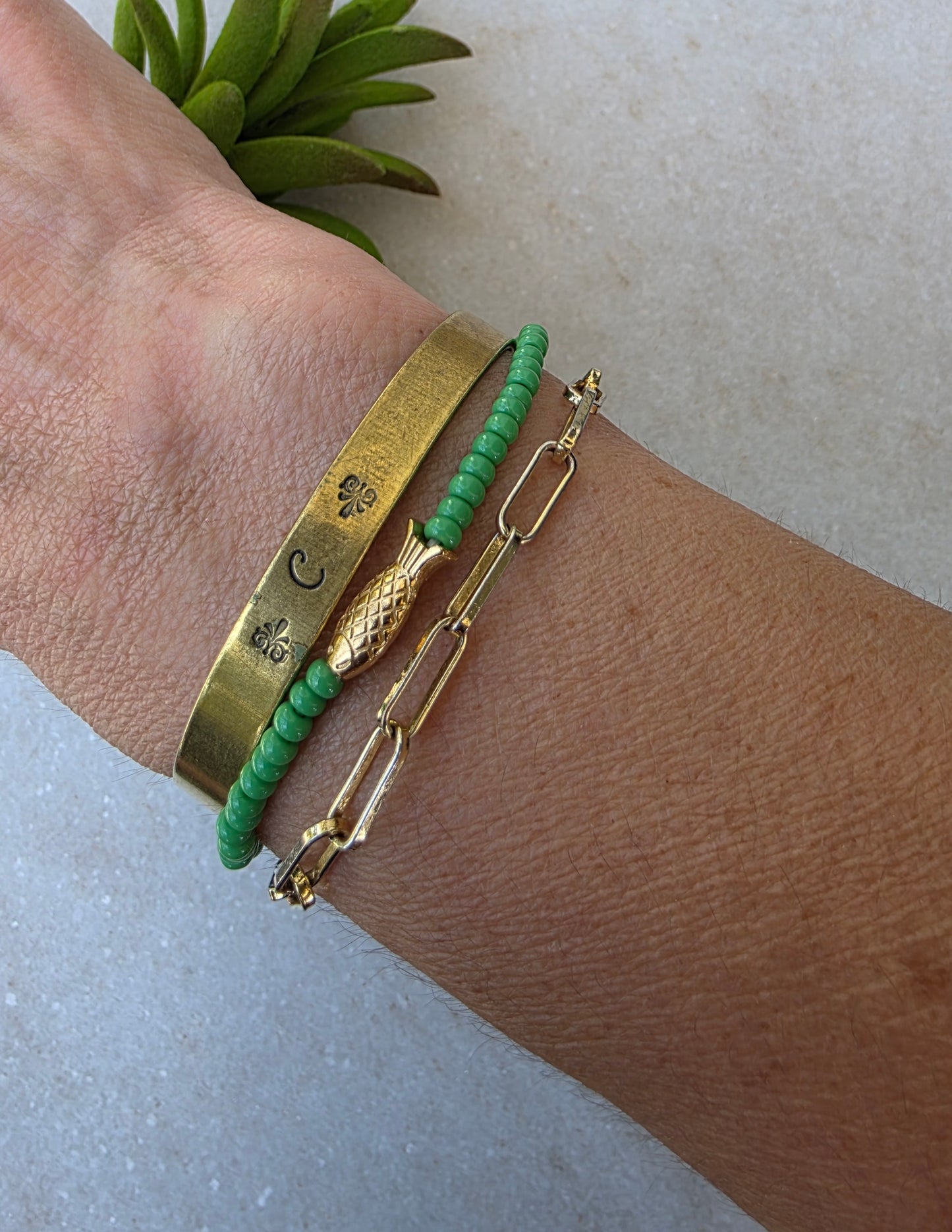 Gold Fish Seed Bead Bracelet (5 colors)