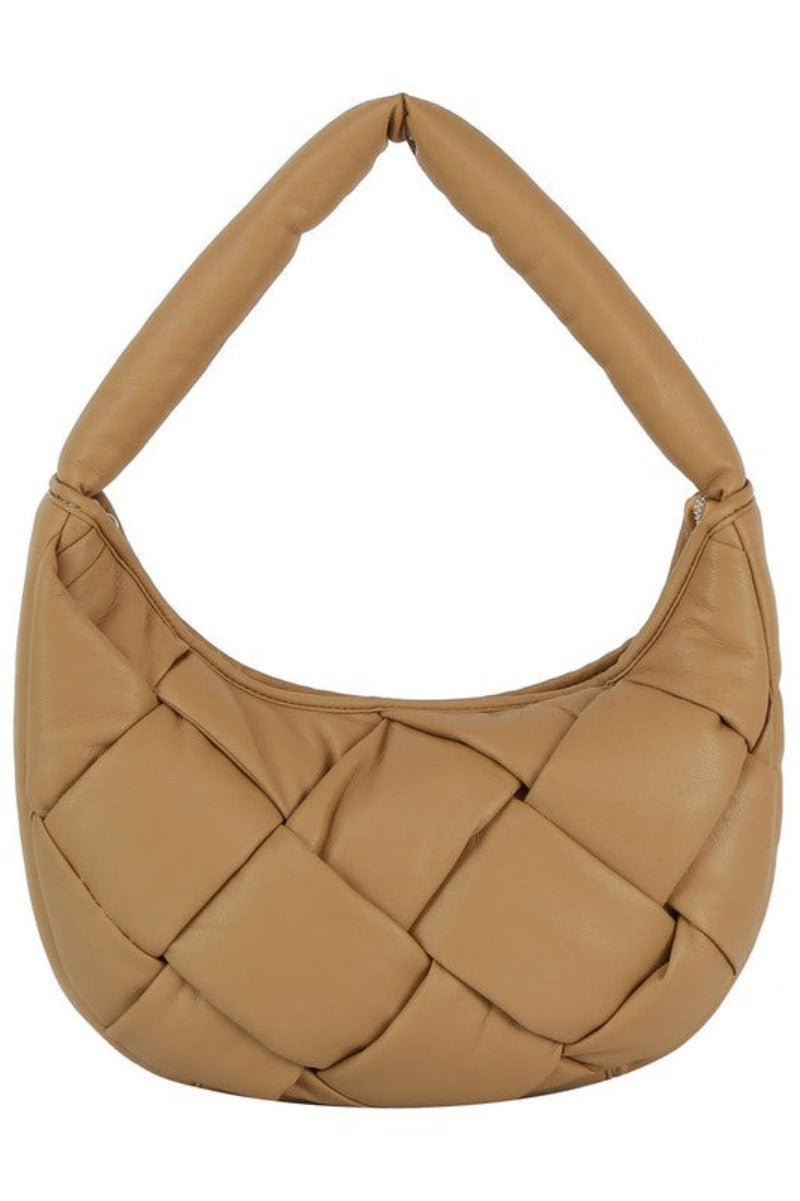 Puffy Woven Bobo Shoulder Bag