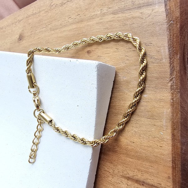 Luxe Golden Rope Bracelet