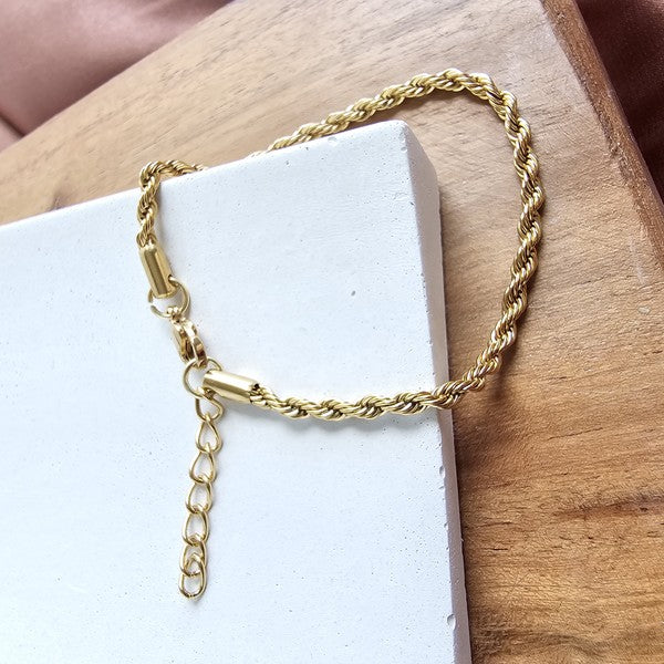 Luxe Golden Rope Bracelet