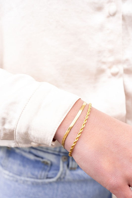 Luxe Golden Rope Bracelet