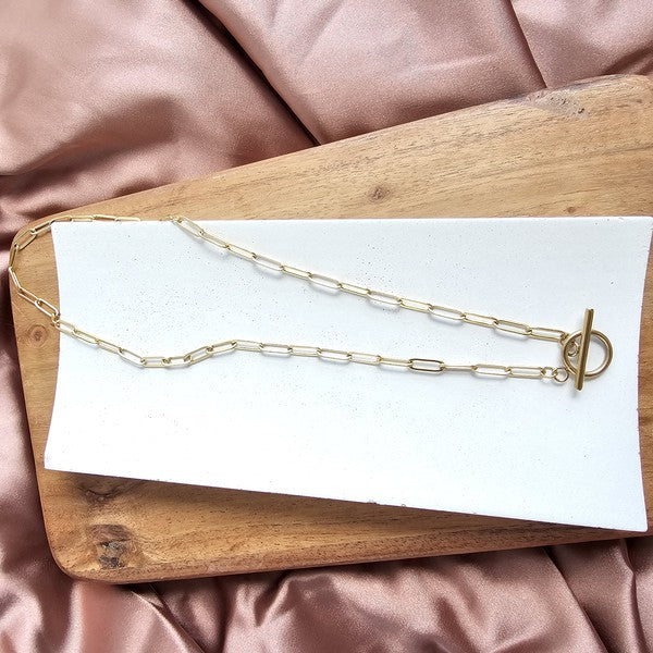 Luxe Golden Paperclip Chain - 18in