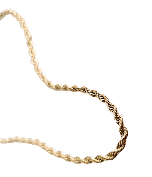 Golden Rope Chain - 16in