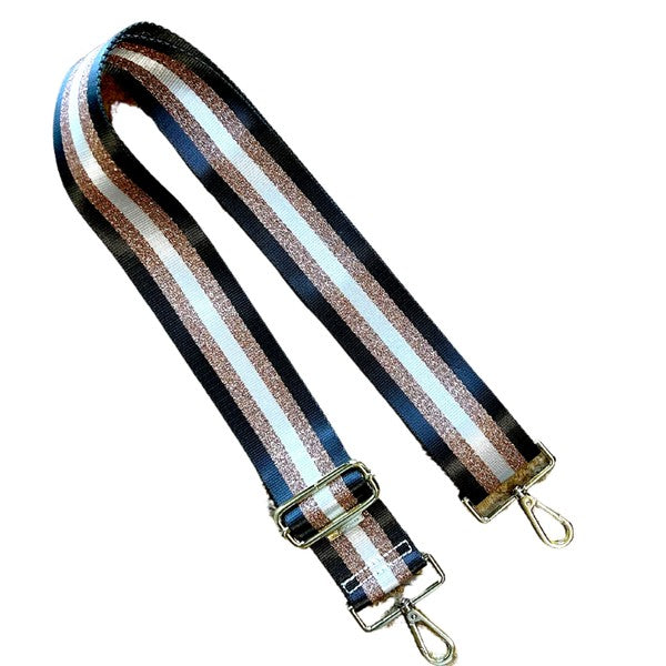 Stripe Strap with Metallic Stripe