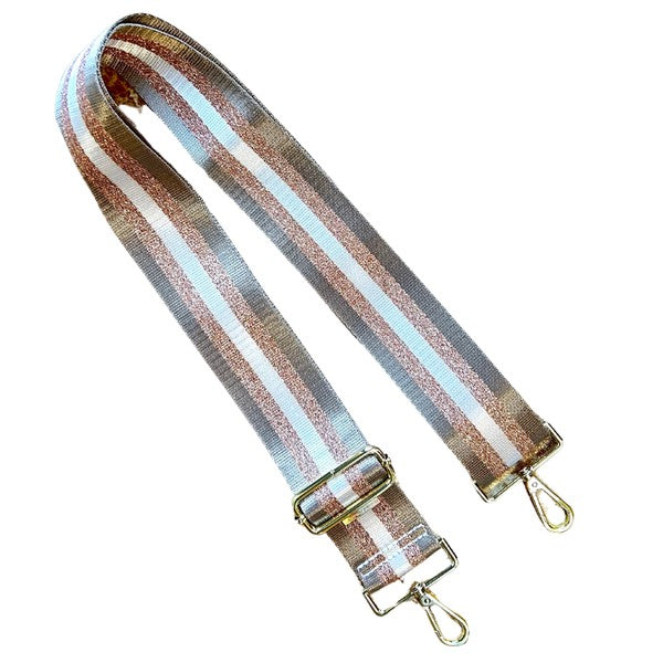 Stripe Strap with Metallic Stripe