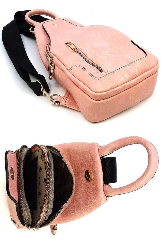 Top Handle Sling Belt Bag