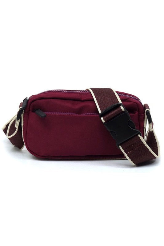 Nylon Adjustable Strap Crossbody Bag