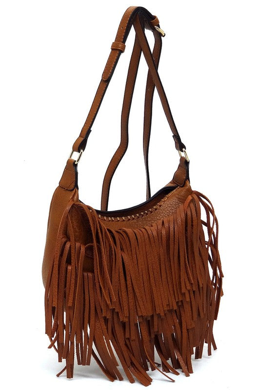 Fringe Bobo Crossbody Bag