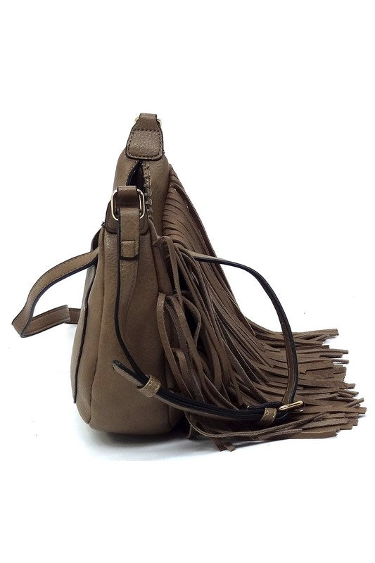 Fringe Bobo Crossbody Bag