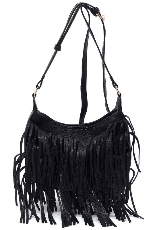 Fringe Bobo Crossbody Bag