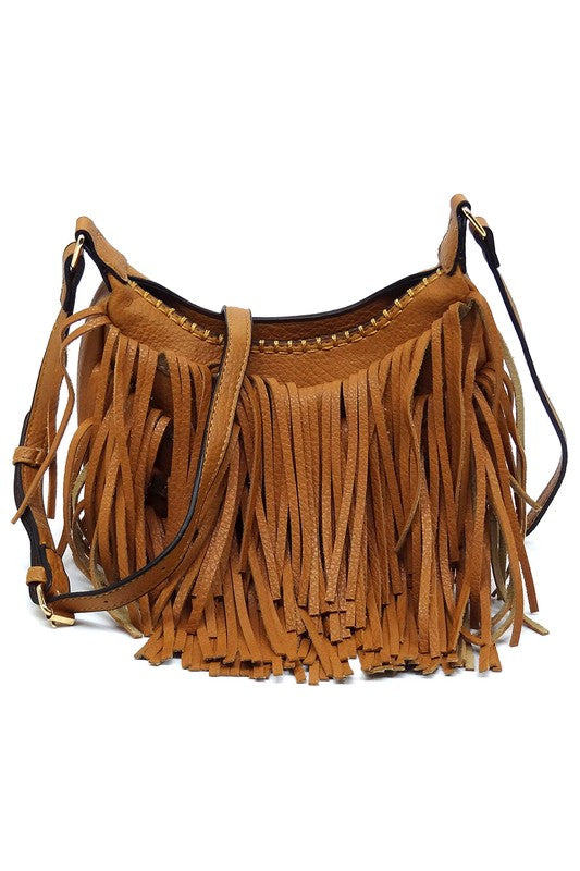 Fringe Bobo Crossbody Bag