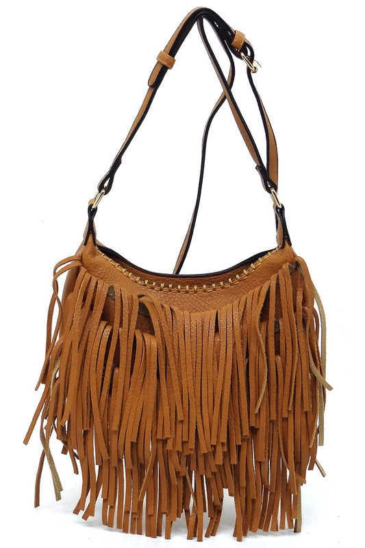 Fringe Bobo Crossbody Bag