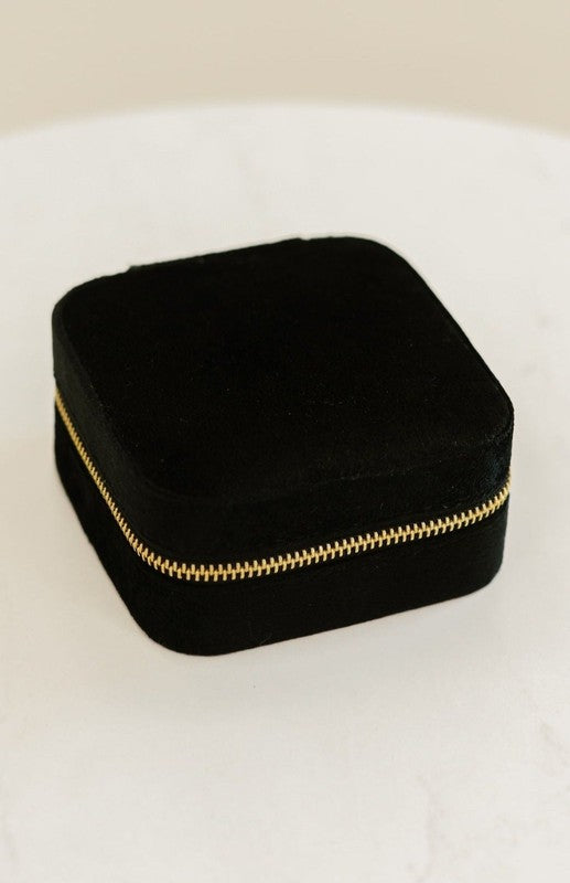 Eloise Velvet Jewelry Travel Carry Case