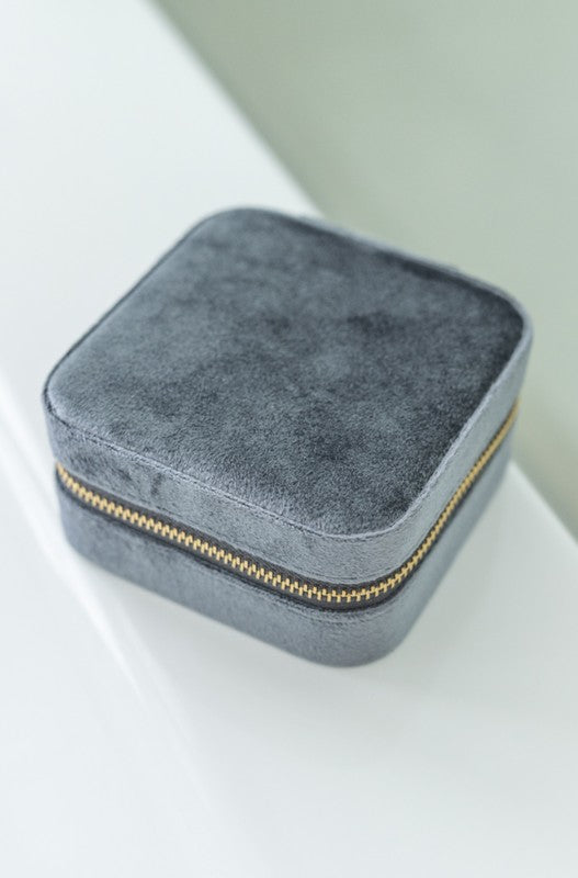 Eloise Velvet Jewelry Travel Carry Case