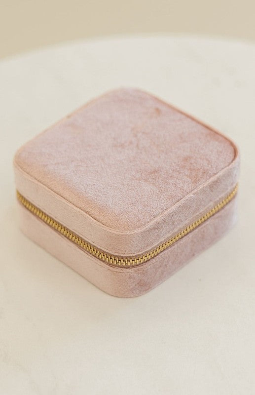 Eloise Velvet Jewelry Travel Carry Case