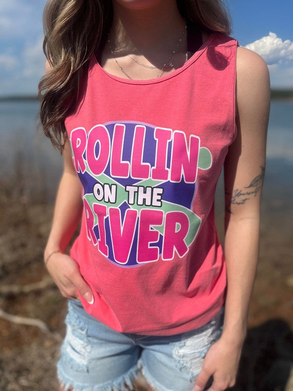 Rollin On The River Tank Top