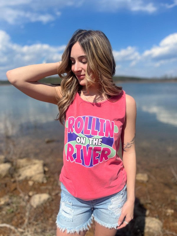 Rollin On The River Tank Top