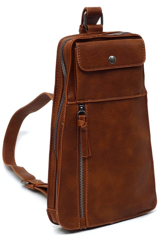 Front Change Pocket Sling Bag