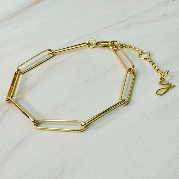 Paperclip Link Chain Bracelet