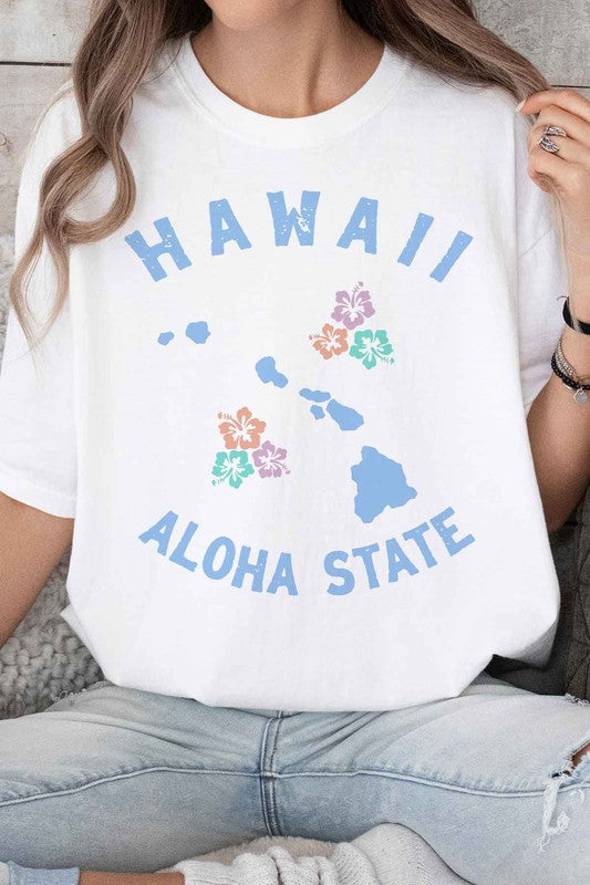 HAWAII ALOHA STATE GRAPHIC TEE