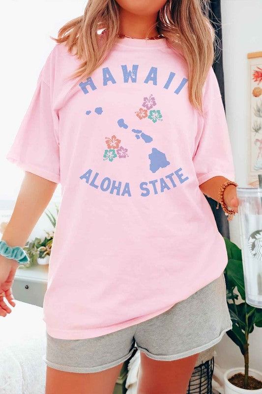 HAWAII ALOHA STATE GRAPHIC TEE