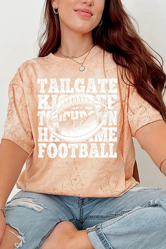 GameDay Tailgate Kickoff Touchdown Color Burst Tee