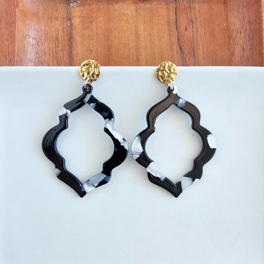 Talia Earrings - Onyx Black