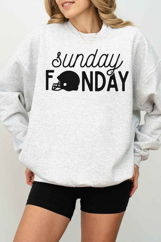 Sunday Funday Football Game Oversized Sweatshirt