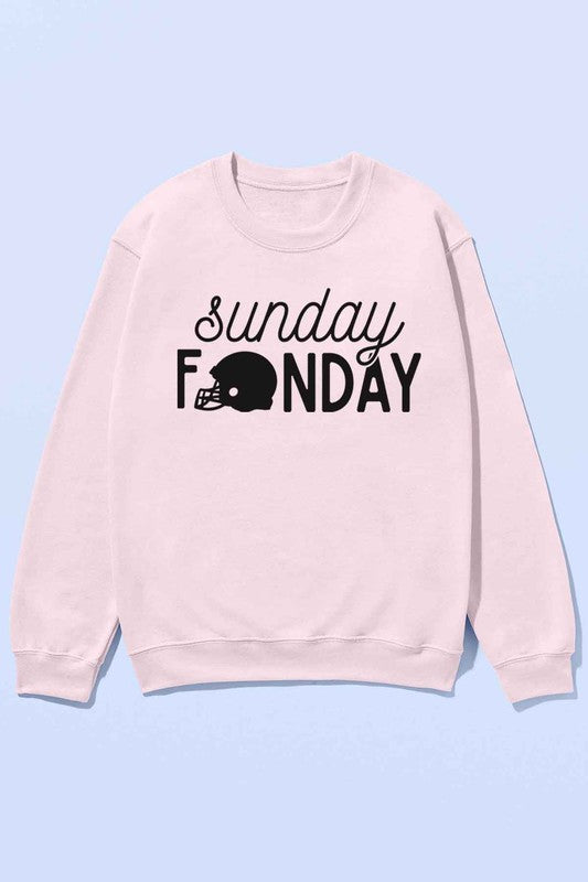 Sunday Funday Football Game Oversized Sweatshirt