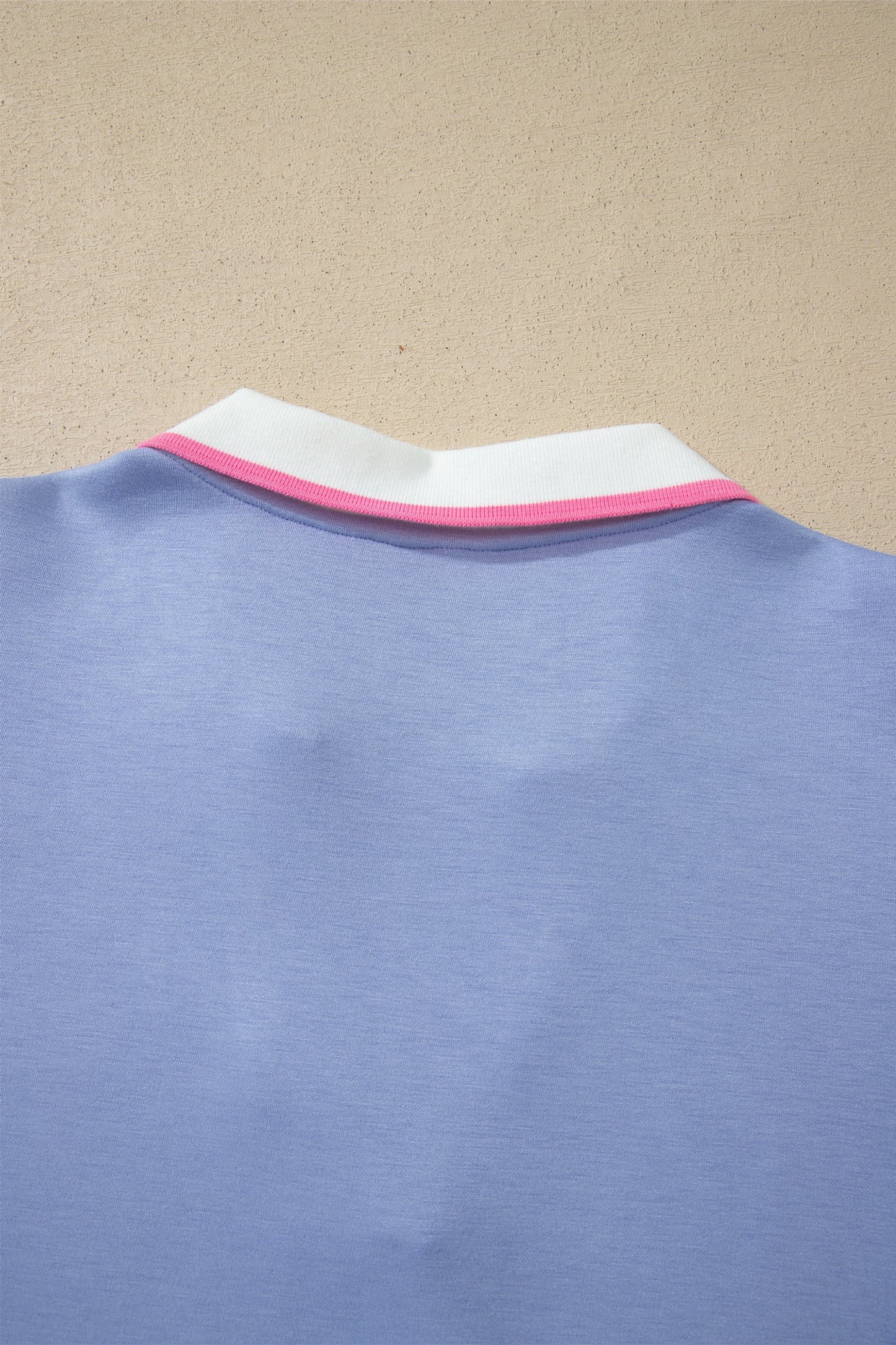 Stripe Trim Polo Tee & Drawstring Skirt Set
