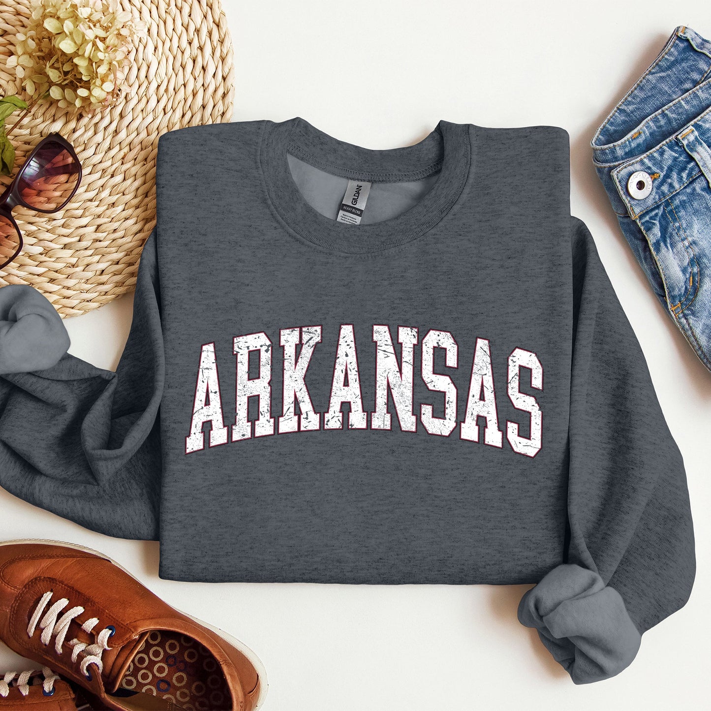 Arkansas Football Game Day Tailgate Party University Spirit State Pride Sweatshirt