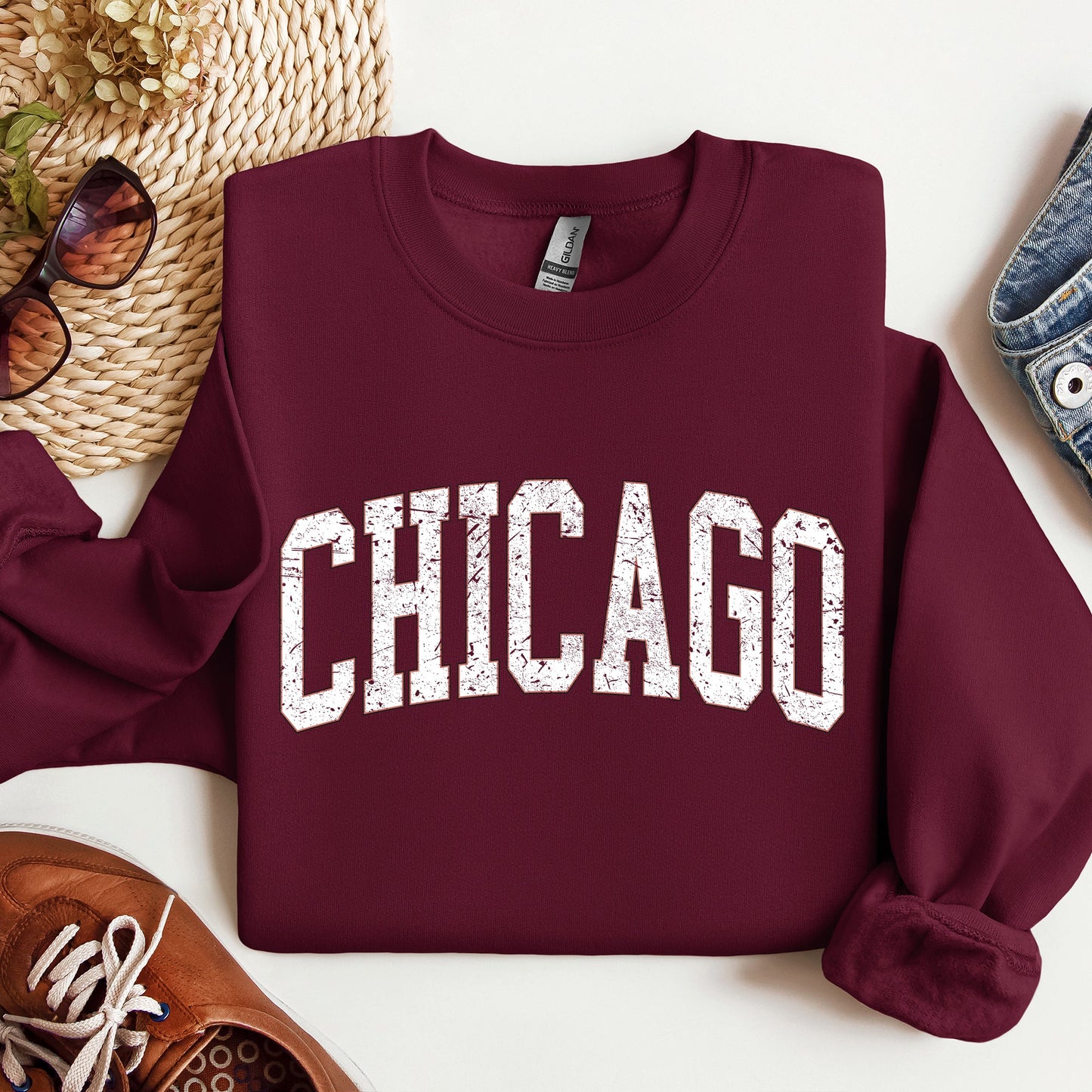 Chicago Football Spirit For Game Day Tailgating At University College Stadium State Pride Sweatshirt