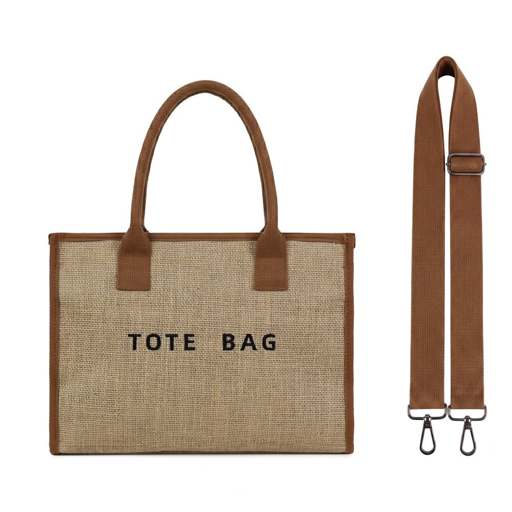 Clare Mixed Media Canvas Tote