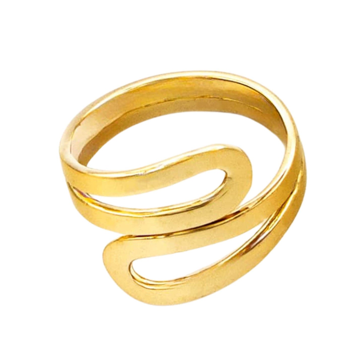 Wrap Bypass Wire Ring | Sai