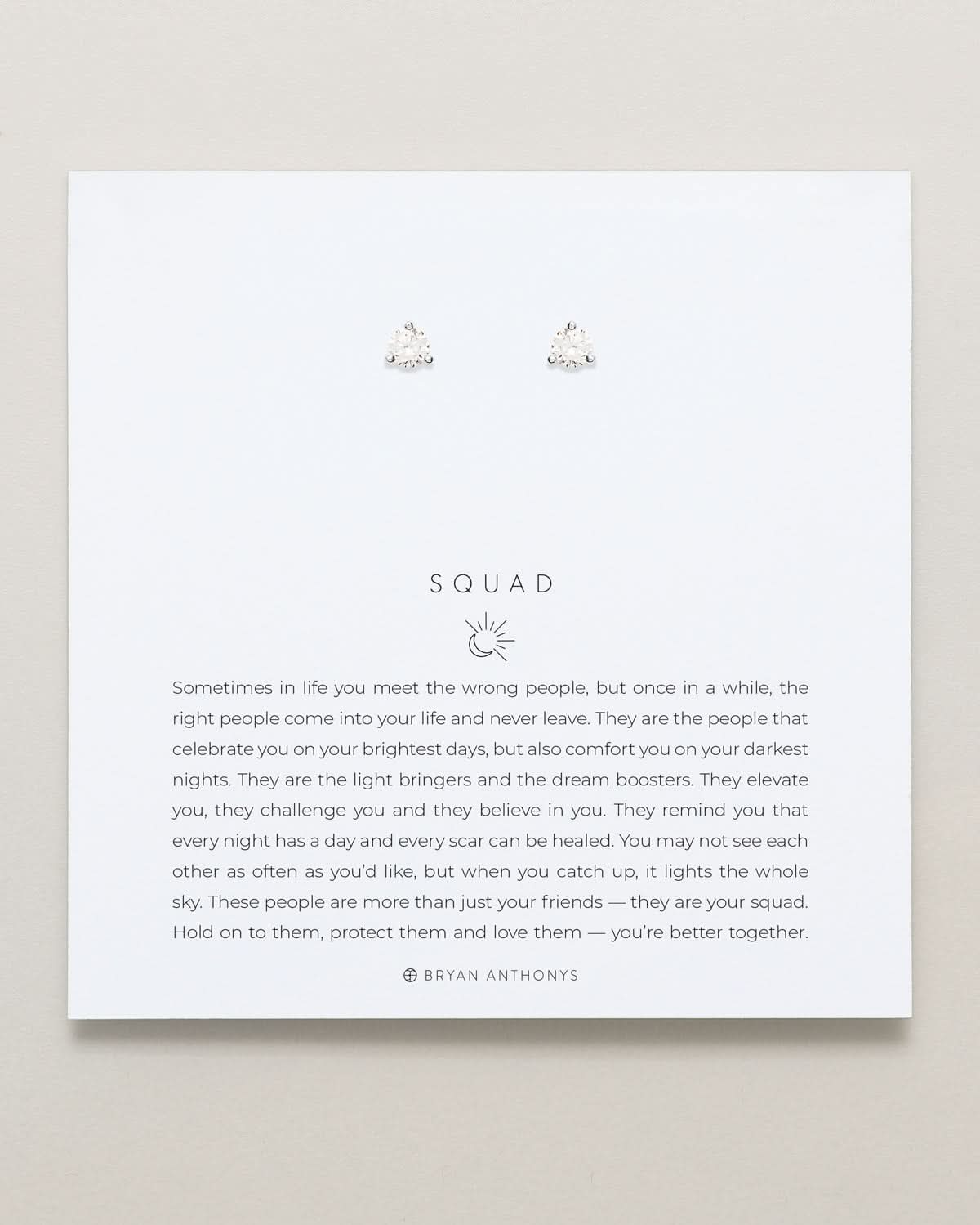 Squad Crystal Stud Earrings