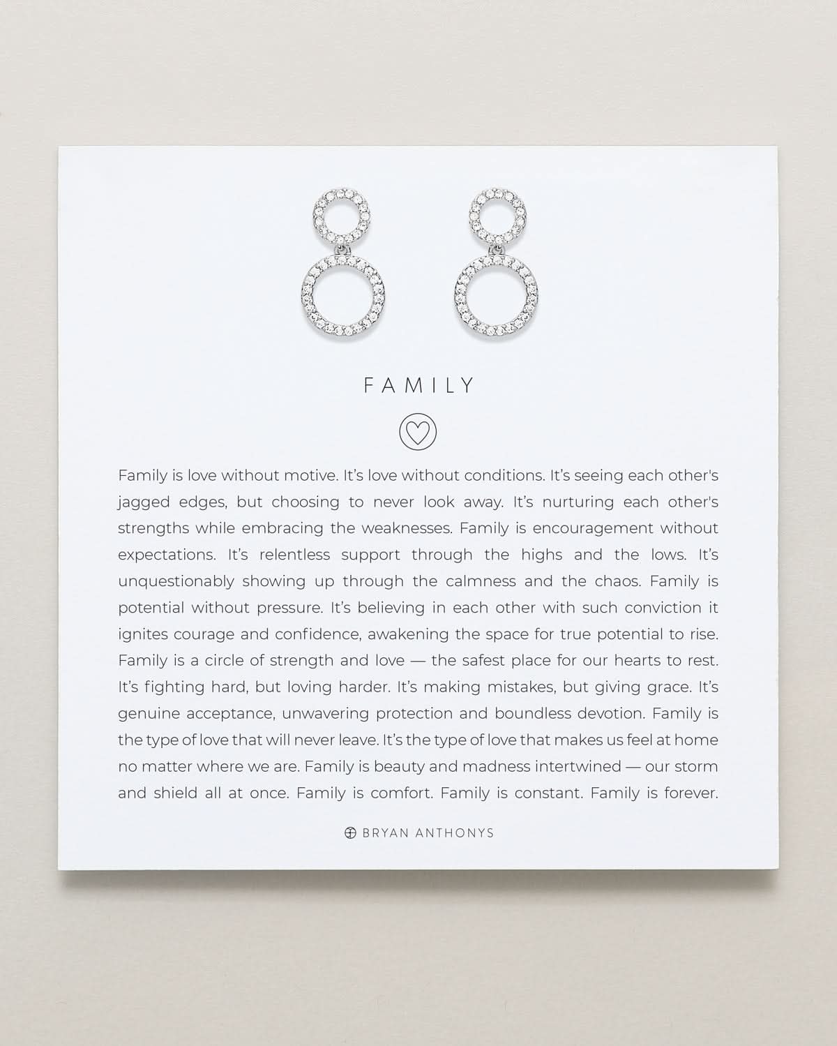 Family Drop Earrings