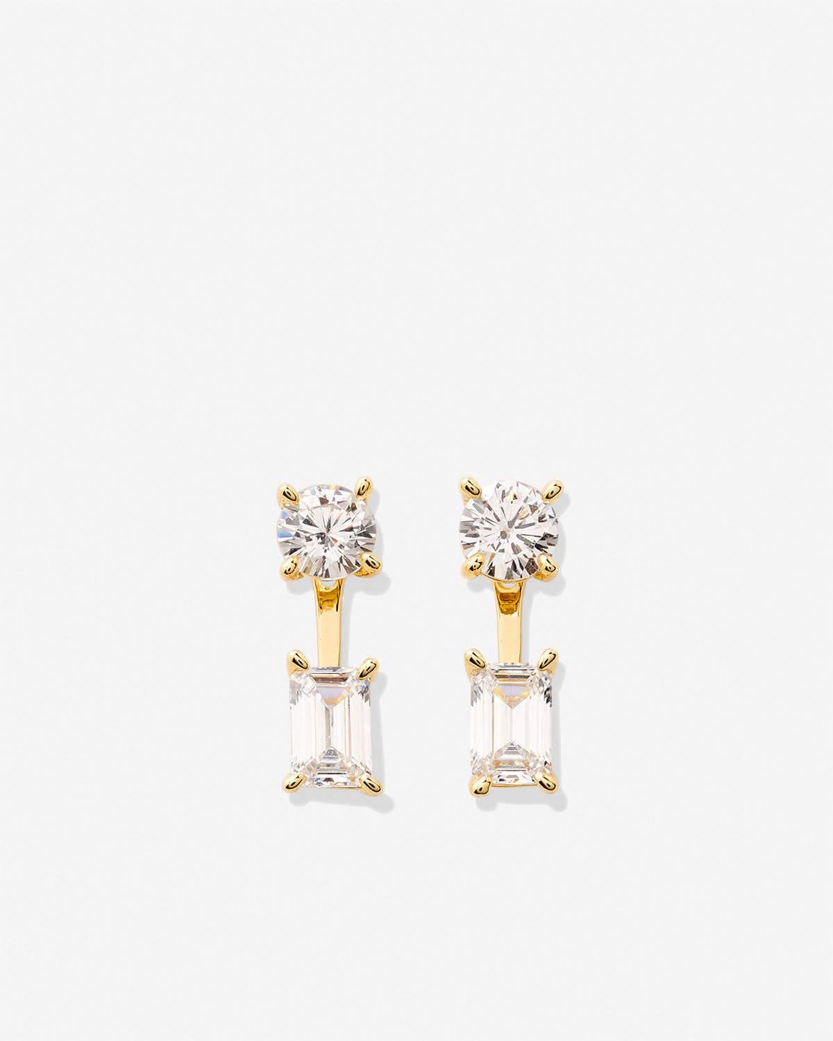 Beautifully Broken Emerald Cut Ear Jackets