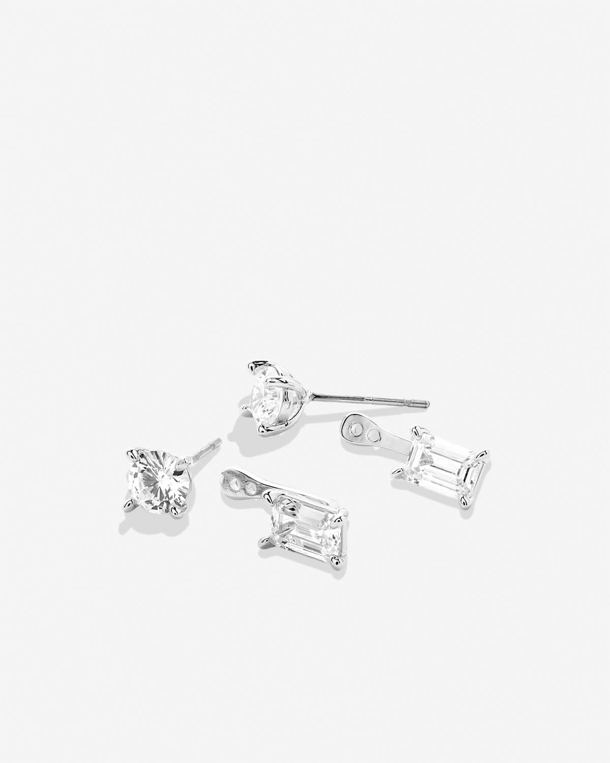 Beautifully Broken Emerald Cut Ear Jackets