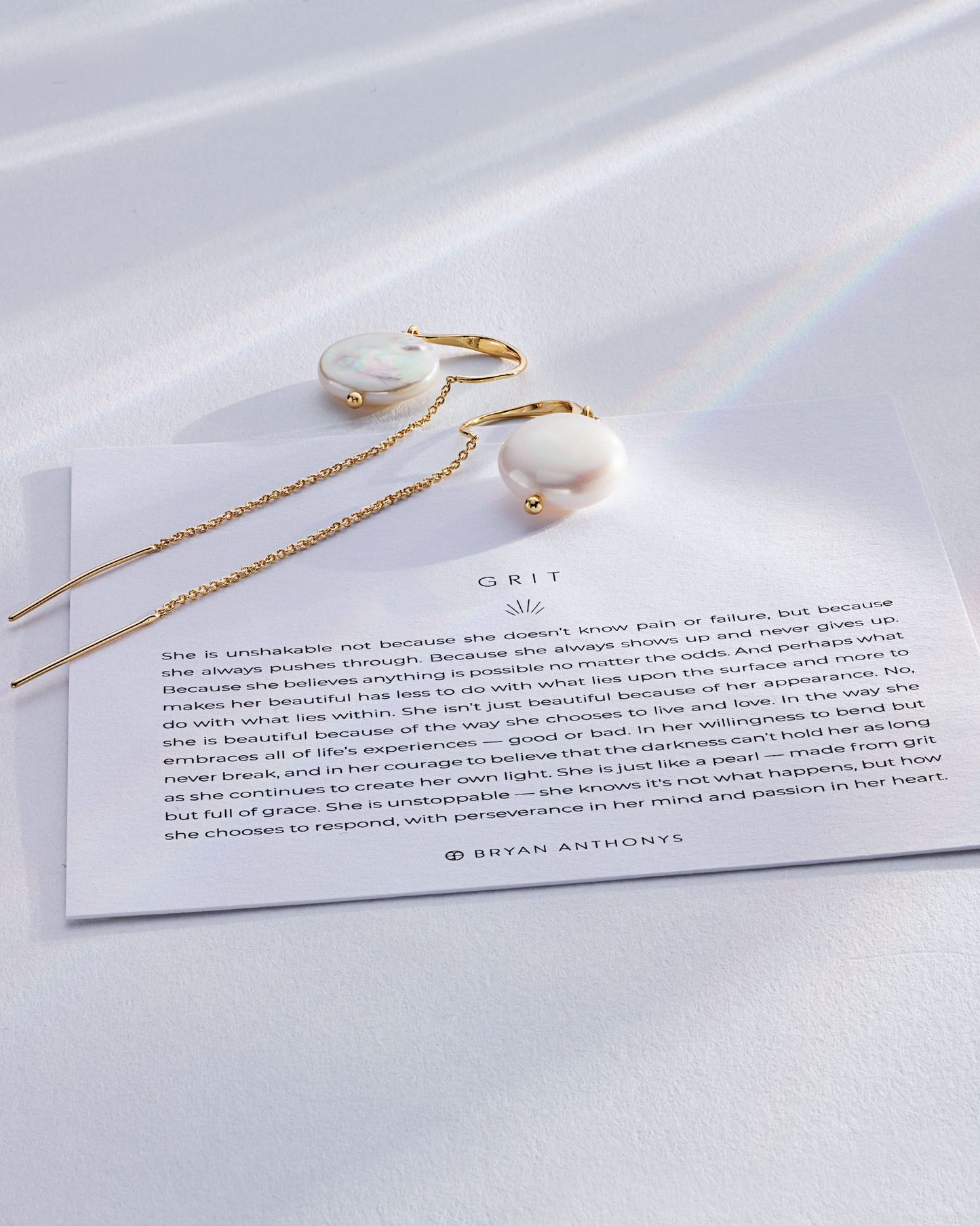 Grit Threader Earrings
