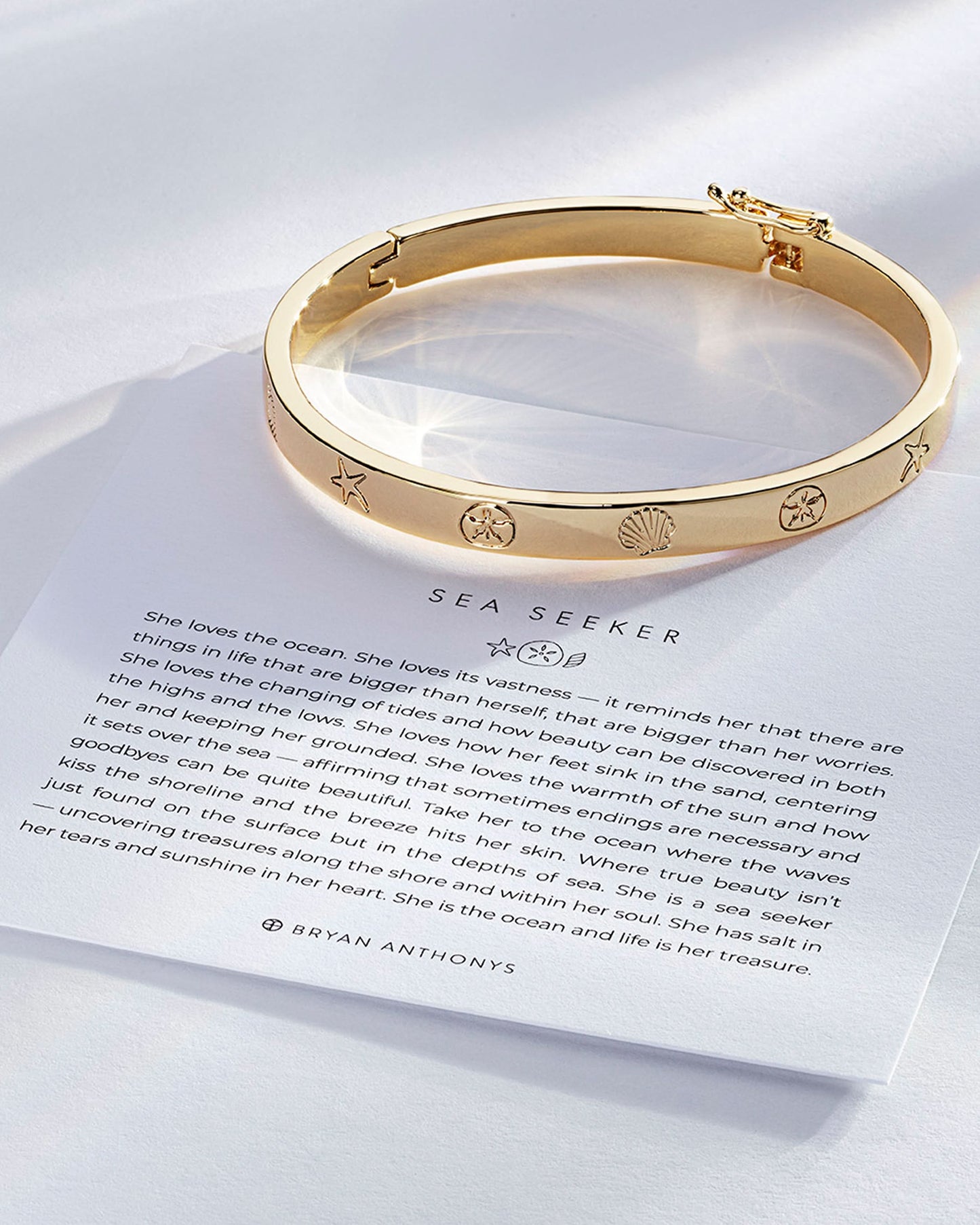 Sea Seeker Hinged Bracelet