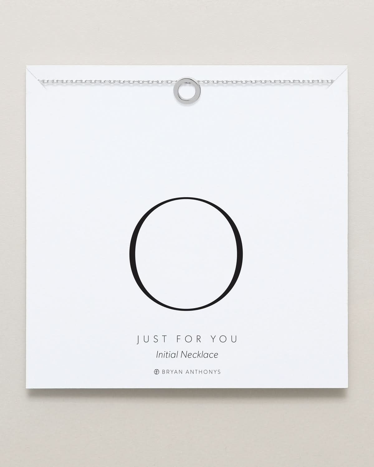 Just For You Initial Necklace — O