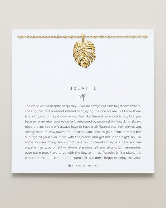 Breathe Pendant Necklace
