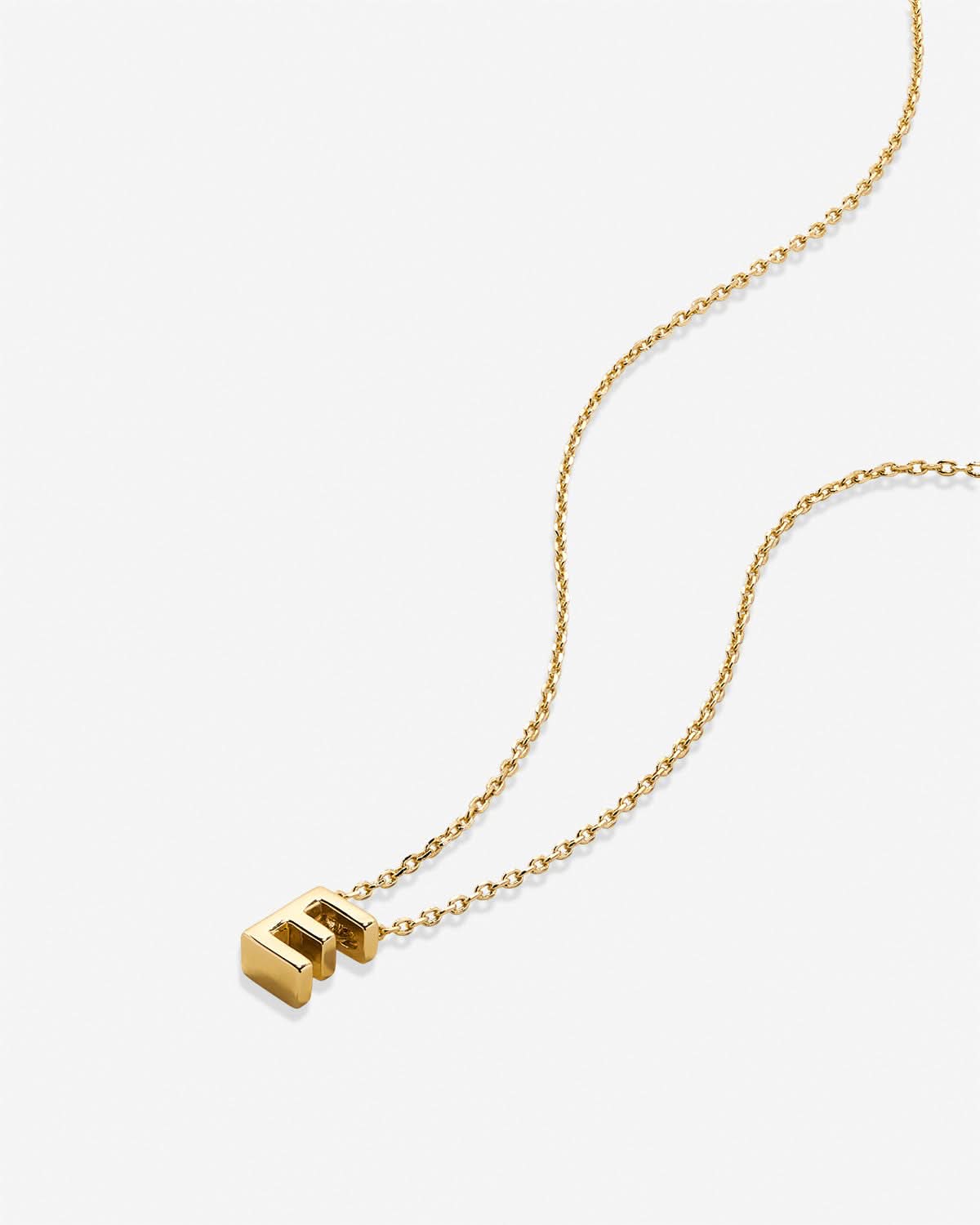 Just For You Initial Necklace — E
