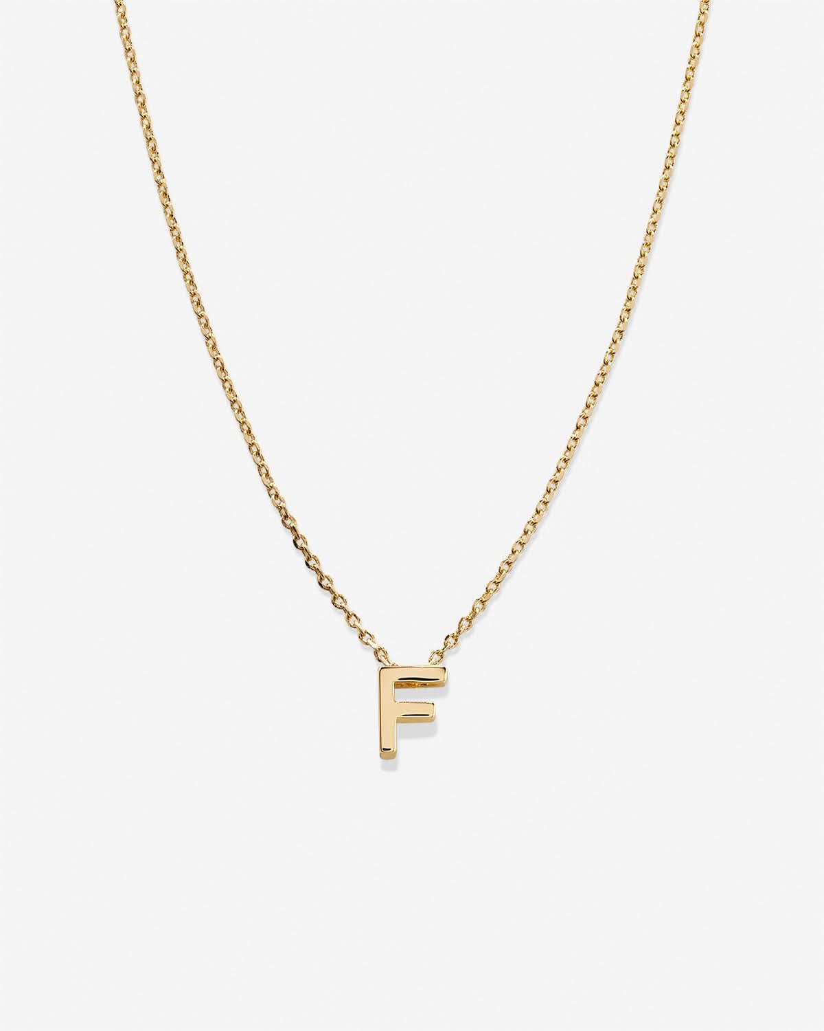 Just For You Initial Necklace — F