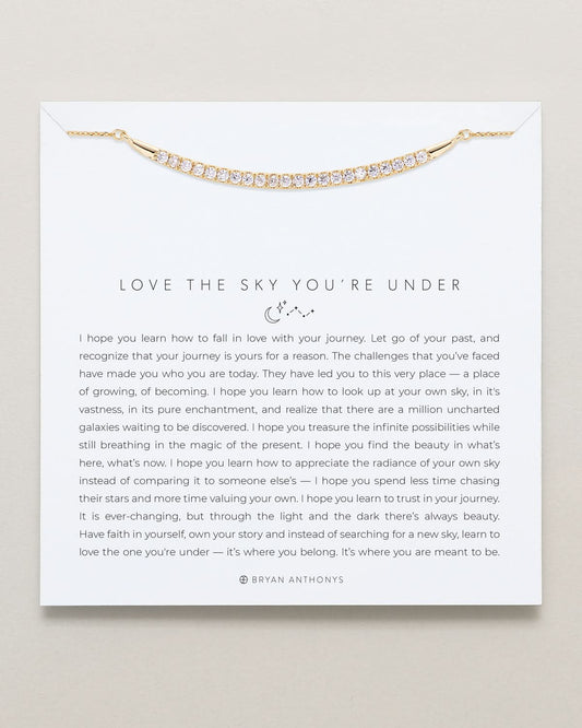 Love The Sky You're Under Pave Necklace