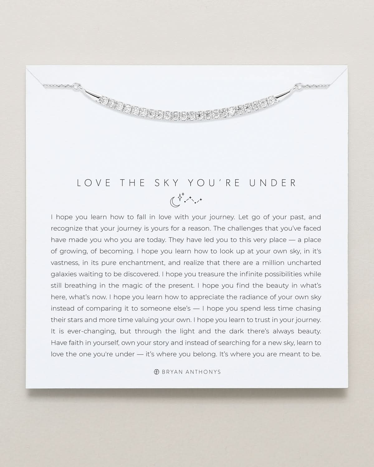 Love The Sky You're Under Pave Necklace