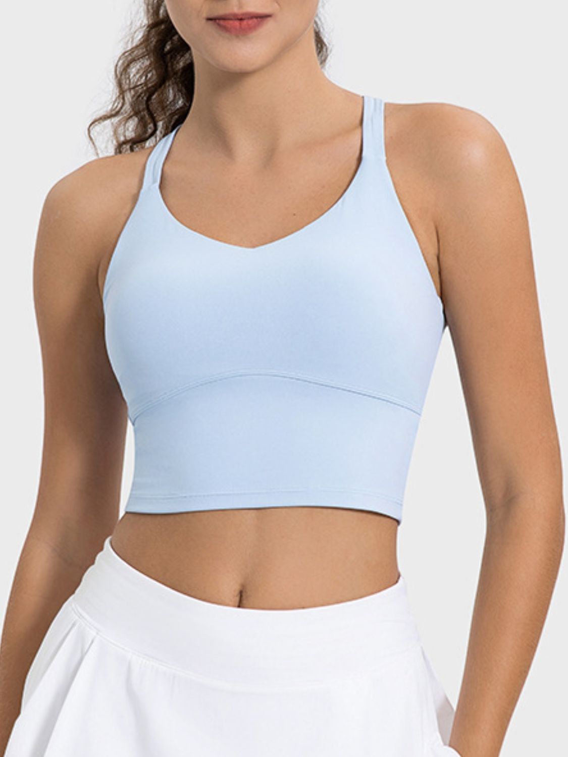 Crisscross Round Neck Active Tank